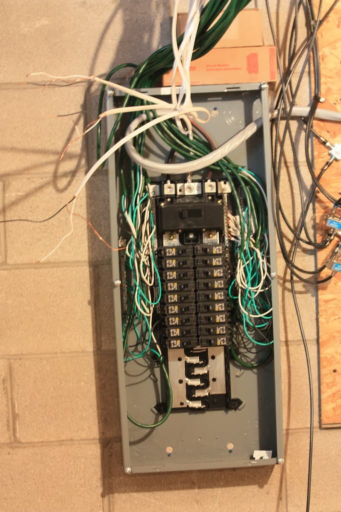 Residential electrical panel and wiring service work